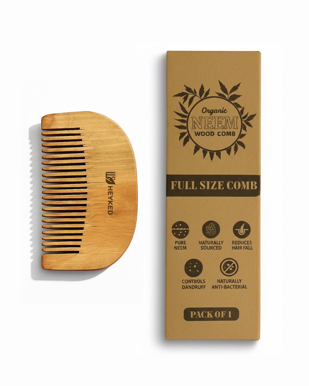 Neem Wood Beard Comb