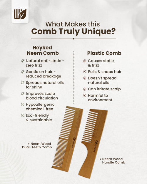 Neem Wood Comb Set