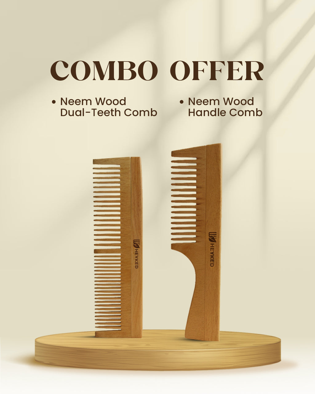 Neem Wood Comb Set