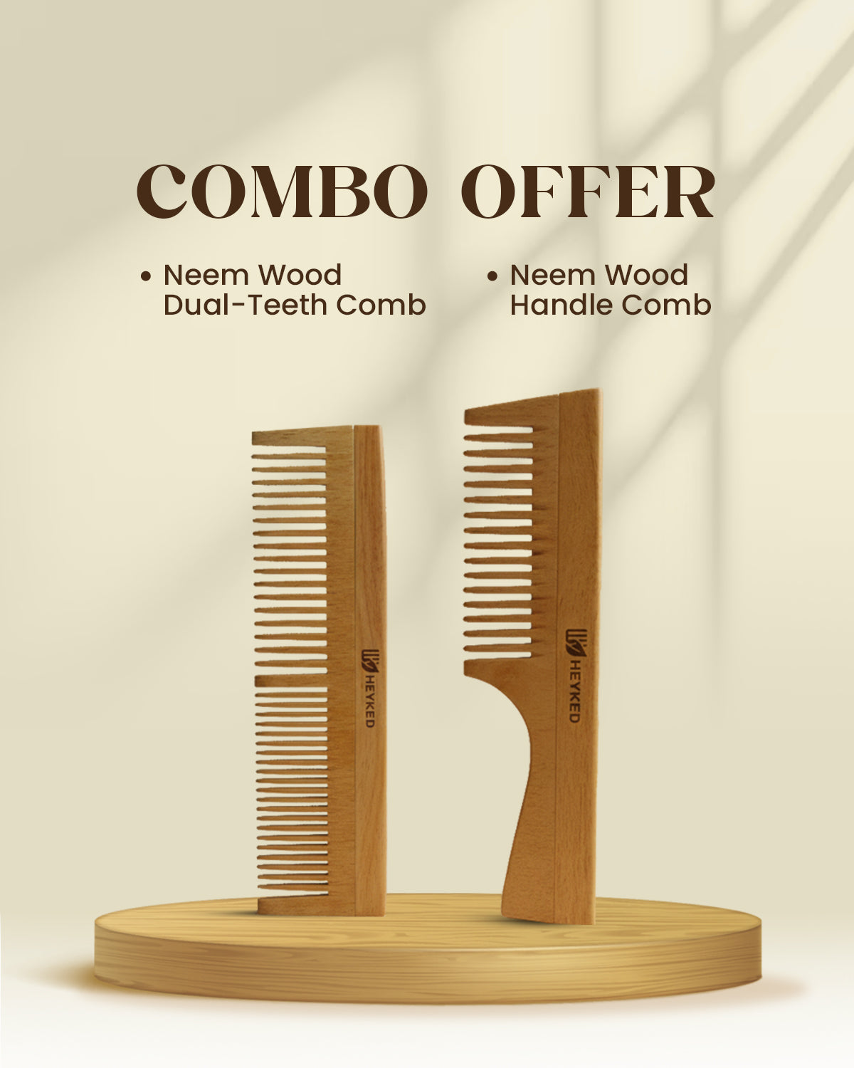 Neem Wood Comb Set