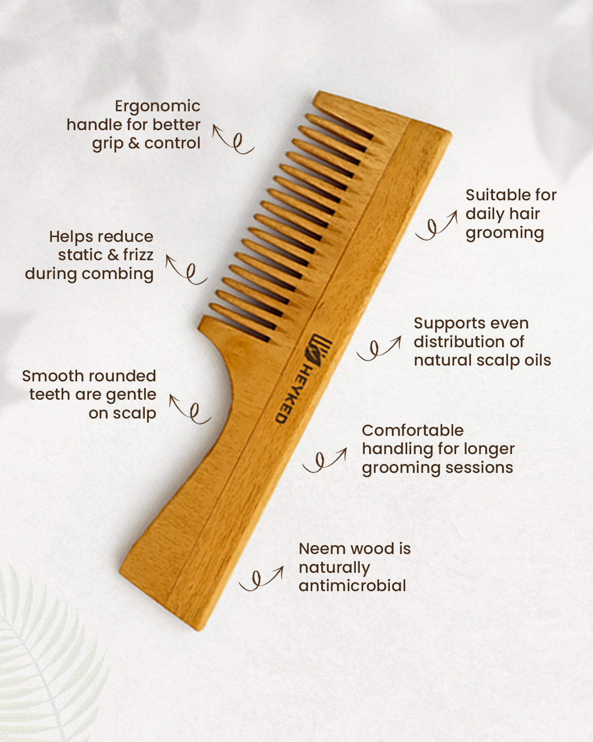 Neem Wood Comb Set